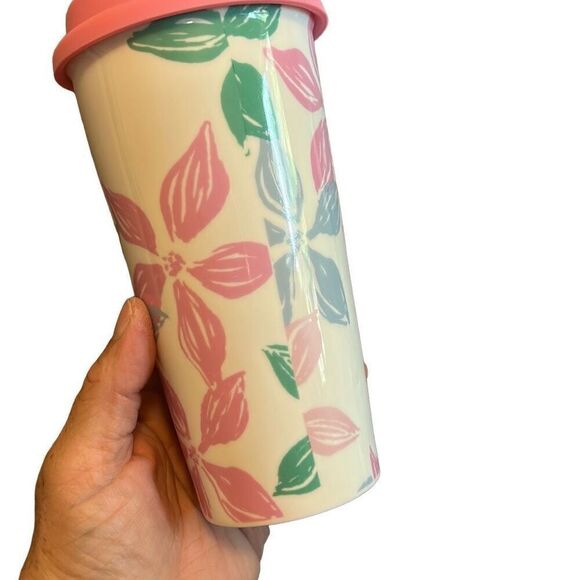 Lauren James‎ Ceramic Tumbler Travel Mug Floral Design - Picture 3 of 6